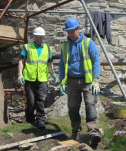 Séamus and John hard at work